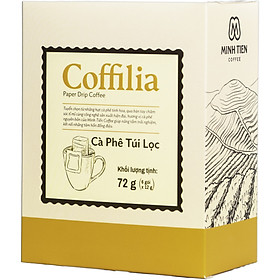 Cà phê túi lọc Coffilia 72g (6 gói x 12g)