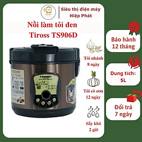 Mua Nồi làm tỏi đen  Máy làm tỏi đen Tiross TS906D  sấy khô 2 giờ  dung tích 5L - Hàng chính hãng