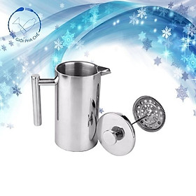 Mua Bình Pha Cafe Kiểu Pháp French Press Inox 2 Lớp Dung Tích 1L