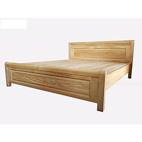 Giường ngủ gỗ sồi nga 1m6 kiểu 