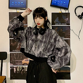 Áo thun croptop loang màu Mã: AX4149