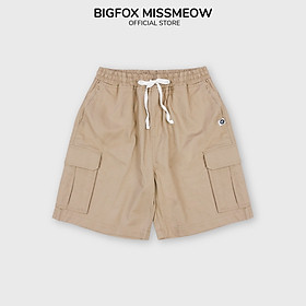 Quần shorts bé trai Bigfox Miss Meow size đại, vải kaki mềm, mùa hè cỡ 7,11,12,15 tuổi 30kg 45kg - SHORTS BEIGE 2030 - 120cm,24 - 26kg (8)