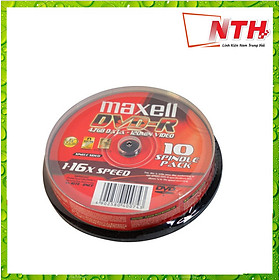 ĐĨA TRẮNG DVD MAXCELL HỘP 10C - NTH - Hàng Nhập Khẩu