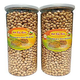 1KG ĐẬU NÀNH SẤY GIÒN HIỆU TÂN LỘC PHÁT ( 2 HŨ PET)