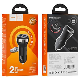 Mua Tẩu sạc Hoco Z40 2 cổng hàng chính hãng