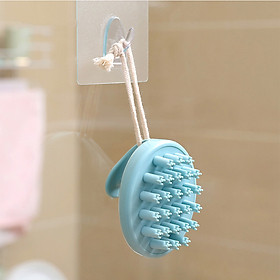 Bàn Chải Silicon Gội Đầu Kết Hợp Massage Da Đầu - Xanh Lá Cây