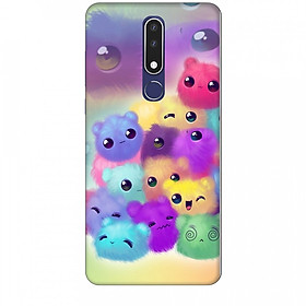 Ốp lưng dành cho điện thoại NOKIA 3.1 Plus Mèo Con Ngũ Sắc
