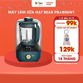 Mua Máy Làm Sữa Hạt Bear Công Nghệ Chống Ồn Cao Cấp Xay  Nấu Sữa Hạt Tiện Lợi - B06W1 - Hàng chính hãng