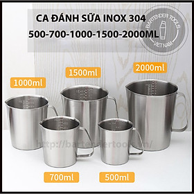 Mua Ca đánh sữa inox 304 siêu dày ( mã 304