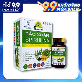 Viên uống Tảo Xoắn SPIRULINA - Hỗ Trợ Tiêu Hóa, Tăng Cường Miễn Dịch, Tăng Cường Sức Đề Kháng, Nâng Cao Sức Khỏe ( Hộp 60 viên)