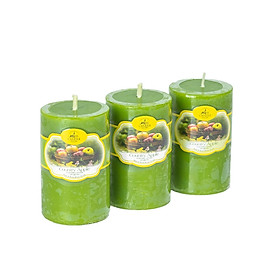 Mua Set 3 nến thơm trụ tròn D5H8 Miss Candle FTRAMART NQM0819 5 x 8 cm (Chọn màu)
