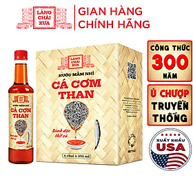Đặc Sản Phan Thiết - Nước Mắm Nhỉ Cá Cơm Than Làng Chài Xưa 525Ml (01 Chai) Sánh Đặc Thịt Cá 300 Năm Truyền Thống