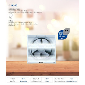 Quạt Hút Thông Gió Senko H200 (35W) - Hàng Chính Hãng