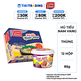 Thùng 12 Hộp Hủ Tiếu Nam Vang Cung Đình (85g x12 hộp )