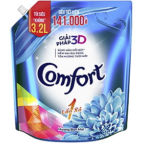 Hình ảnh Nước xả vải Comfort Một Lần Xả Hương Ban Mai Túi 3.2L - Giải pháp 3D Hình ảnh Nước xả vải Comfort Một Lần Xả Hương Ban Mai Túi 3.2L - Giải pháp 3D