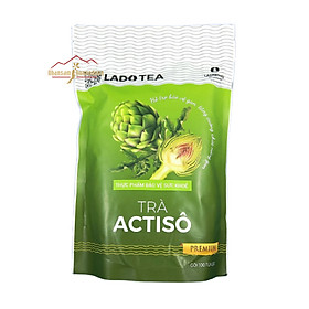 Trà atiso Ladophar gói 100 túi thanh lọc artichoke Actiso Đà Lạt gom đuối gan góc thông mật lợi tè tặng 1 túi trà thanh sức nóng Thái Bình