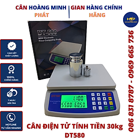 Mua Cân Tính Tiền Tự Động DT580 30kg/1g (cân bán hàng  cân nhà bếp  cân tính giá)   CÂN HOÀNG MINH PHÁT