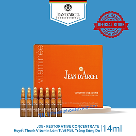 J35 Huyết thanh Vitamin làm tươi mới, trắng sáng da - Restorative Concentrate Hộp (7 ống x 2ml) - Jean d'Arcel