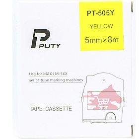 Mua Băng in nhãn Max LM-PT505Y  rộng 5mm  dài 8m/cái  màu vàng
