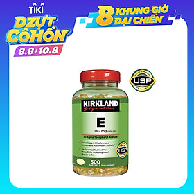 Thực phẩm bổ sung Vitamin E Thiên Nhiên 400 I.U Kirkland Signature 500 Viên Của Mỹ