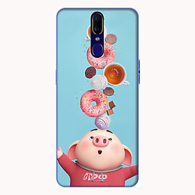 Ốp lưng điện thoại Oppo F11 hình Heo Con Ăn Bánh - Hàng chính hãng