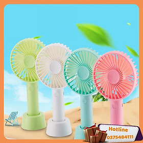 Mua Quạt Mini Cầm Tay Cute Siêu Mát  Có Giá Đỡ - Hàng Loại 1
