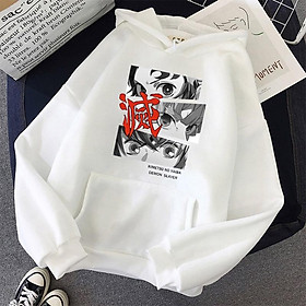 Áo hoodie in họa tiết anime Demon Slayer phong cách Harajuku Nhật Bản thời trang cho nam và nữ