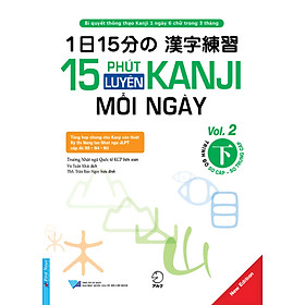 [Download Sách] 15 Phút Luyện Kanji Mỗi Ngày - Vol 2