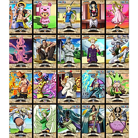 [ Độc quyền phản quang 7 màu ] Combo 30 Thẻ bài One Piece World Project - Khổ 6.3cm x 9 cm