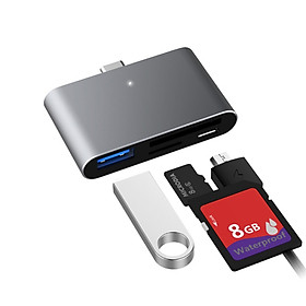 USB Hub 3.0 Portable Dual Port SD/Micro SD Card Reader For MacBook Pro Samsung Huawei