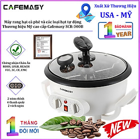 Mua Máy rang các loại hạt tự động tích hợp điều chỉnh thời gian  thương hiệu Mỹ cao cấp Cafemasy SCR-300B. Hàng chính hãng