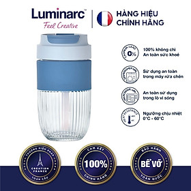 Ly thuỷ tinh có nắp luminarc blue 500ml - lubiv2209