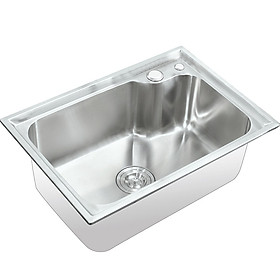 Mua Chậu rửa chén Inox SUS304 1 hố Eurolife EL-C6243 (Trắng bạc)