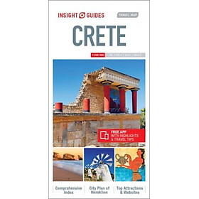 Sách - Insight Guides Travel Map Crete by Insight Guides (UK edition, paperback)