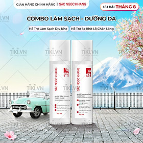 Bộ đôi làm sạch và dưỡng ẩm Sắc Ngọc Khang Nước tẩy trang 145ml + Nước hoa hồng 145ml