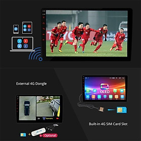 Bộ Màn hình lắp xe KIA Morning,khung dưỡng cho xe.Màn hình DVD cho xe ô tô-Màn hình android Wifi, dùng sim 4G hoặc WIFI