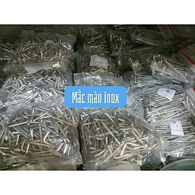 Móc chữ L, móc màn, móc tranh ảnh - Set 10 Móc Inox Bóng Đẹp