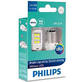 Bóng Đèn tín hiệu phanh hậu Ô tô, Xe hơi Philips Ultinon LED 11499ULWX212V 6000K Trắng