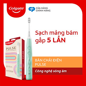 Bàn chải điện Colgate PULSE công nghệ sóng âm, sạch mảng bám gấp 5 lần, pin 60 ngày