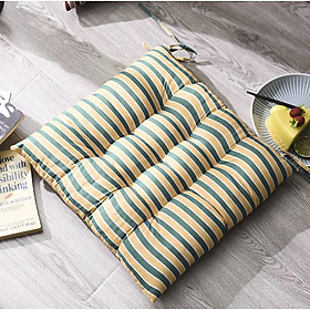 ĐỆM NGỒI BỆT VUÔNG SỌC 40CM SBK040