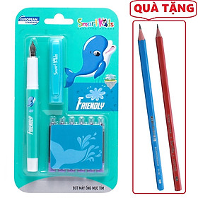 Bút máy Smartkids SK-CFP004 kèm 6 ống mực tím - Tặng kèm 2 bút chì