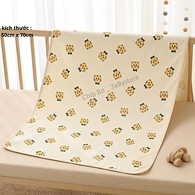 LÓT CHỐNG THẤM 3 lớp muslin Boori kích thước 50x70 dành cho trẻ sơ sinh