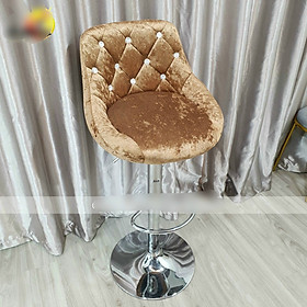 Mua ghế bar mặt đệm bọc nỉ nhung hàng nhập khẩu