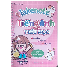 Hình ảnh Sách - takenote tiếng anh Tiểu học (MG)