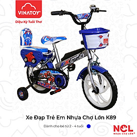 Xe Đạp Trẻ Em Nhựa Chợ Lớn K89 - Dành Cho Bé Từ 2 - 4 tuổi