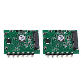 2x MSATA SSD to 2.5inch 44Pin Male IDE HDD Adapter Converter Card for Laptop