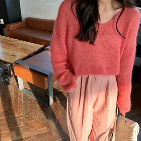Áo len cổ v dịu dàng Mã: AK2427