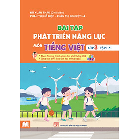Combo 4 cuốn bài tập phát triển năng lực môn Toán, Tiếng Viêt lớp 3 (2 tập) - theo chương trình GDPT 2018 