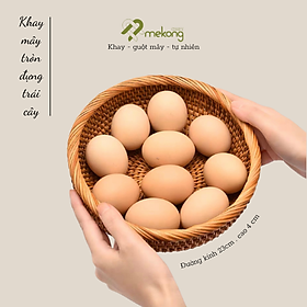 Mua Khay mây tròn đựng trái cây  hoa quả  decor  phong cách Nhật Bản