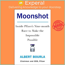 Sách - Moonshot - Inside Pfizer's Nine-Month Race to Make the Impossible Possib by Albert Bourla (UK edition, hardcover)
